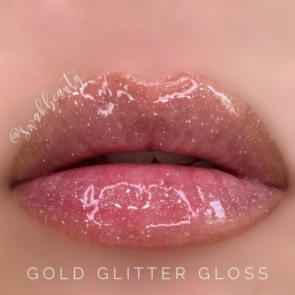 Gold Glitter LipSense Lip Gloss